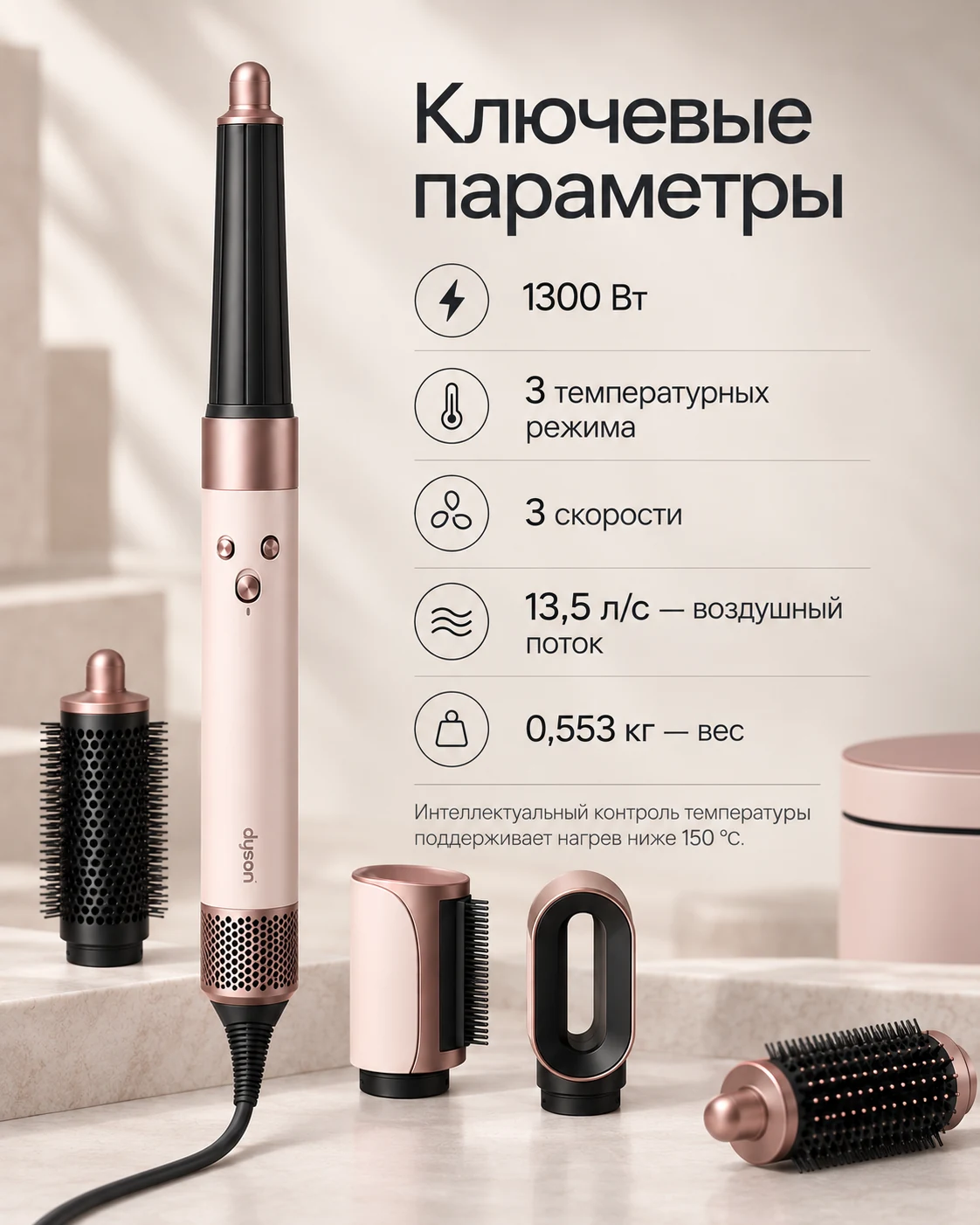 Dyson Airwrap — характеристики